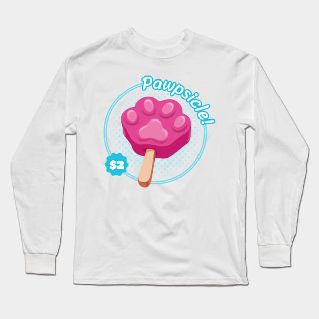 Pawpsicle Ice Cream Alternate Color Long Sleeve T-Shirt by Cinestore Merch